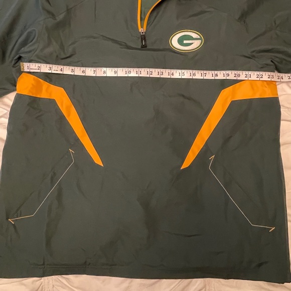 Greenbay Packers Reebok Half Zip Pullover - Picture 3 of 7